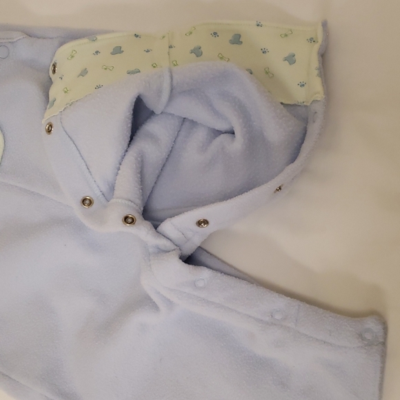 Agabang Fleece Sleeveless Jumpsuit Romper Bodysuit Pants Dog Blue Infant 9M - Picture 9 of 11